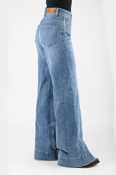 Roper Womens Tin Haul Clare Fit Wide Leg 54-870-4001BU