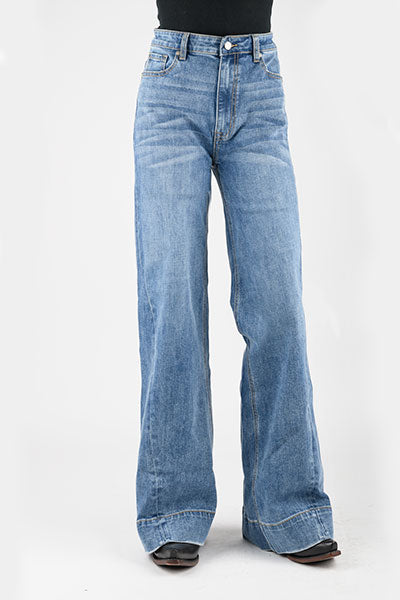 Roper Womens Tin Haul Clare Fit Wide Leg 54-870-4001BU