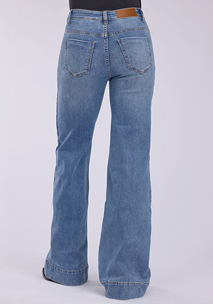 Roper Womens Tin Haul Clare Fit Wide Leg 54-870-4002BU
