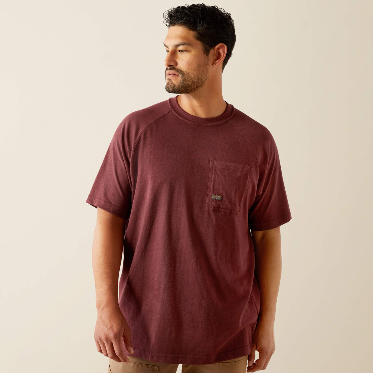 Ariat Mens Rebar Cotton Strong Hardhead T-Shirt 10054444 - view 3