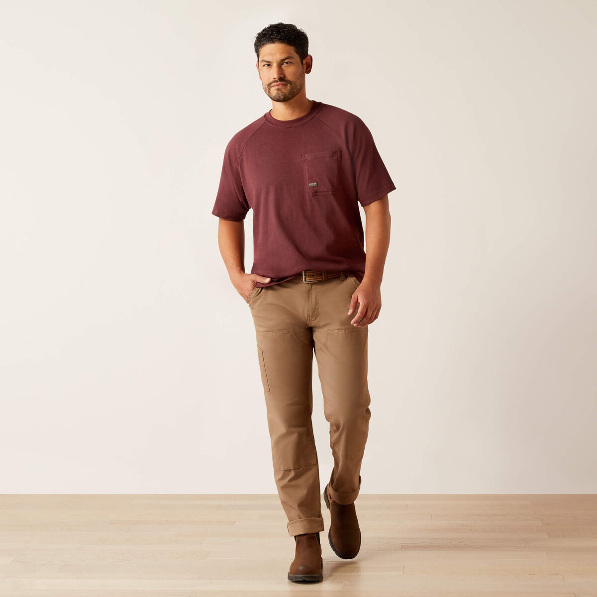 Ariat Mens Rebar Cotton Strong Hardhead T-Shirt 10054444 - view 4