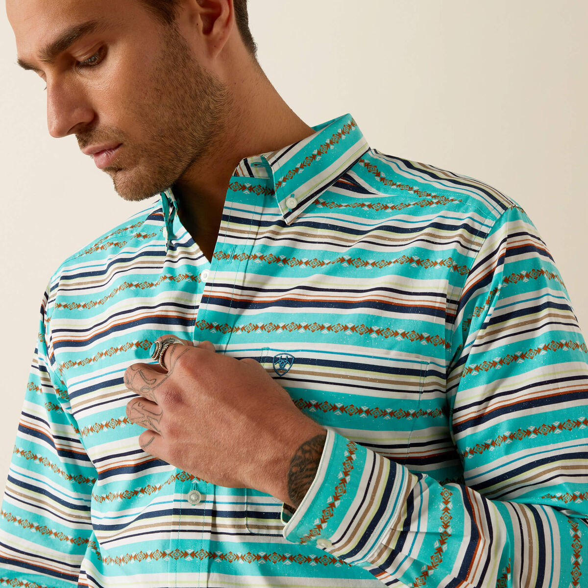 Ariat Mens Jimmie Fitted Shirt 10054693 - view 4