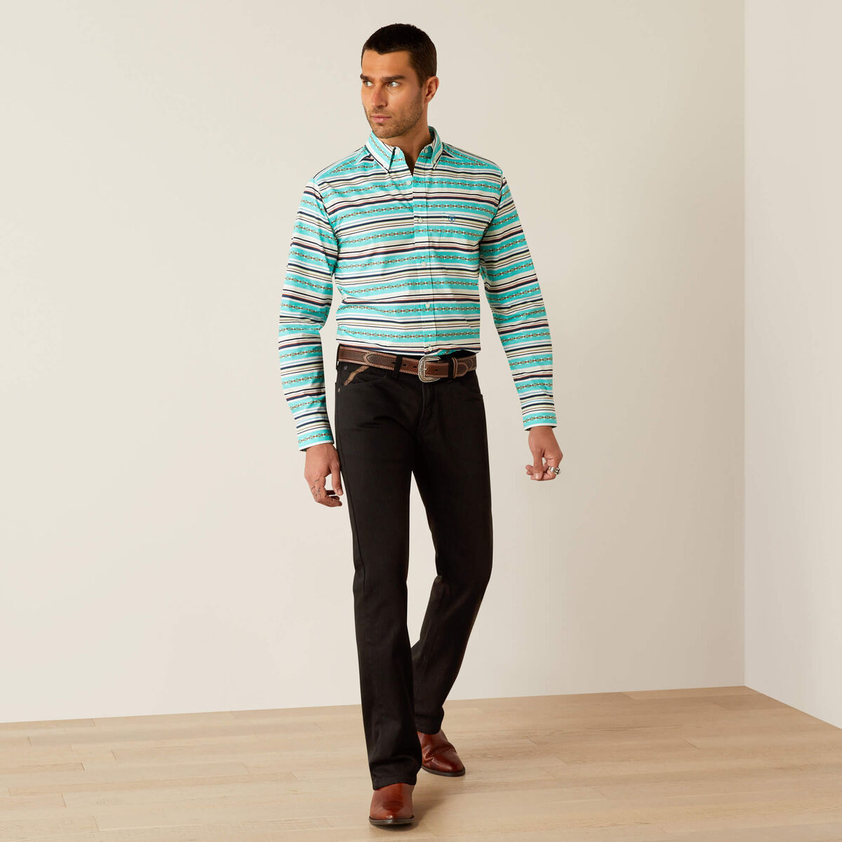 Ariat Mens Jimmie Fitted Shirt 10054693 - view 3