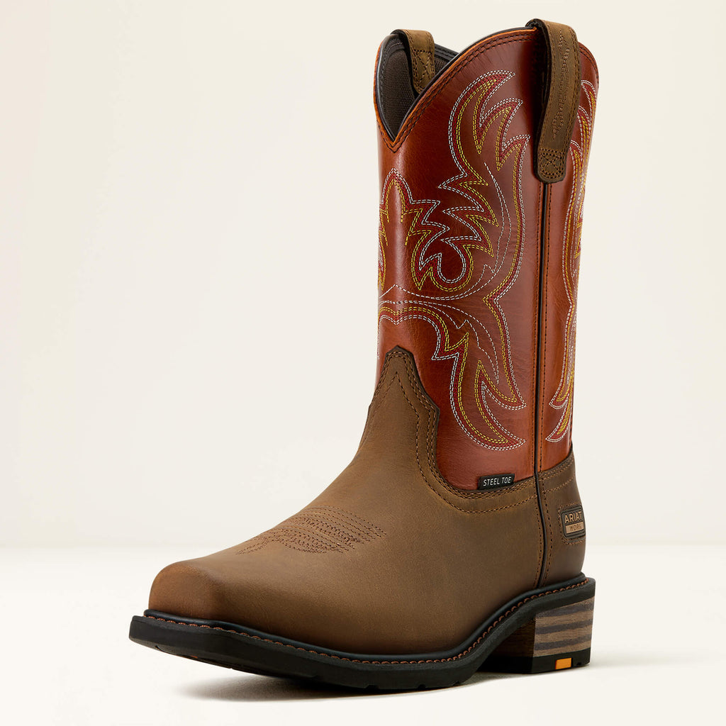 Ariat Mens Ironside Square Toe Steel Toe Work Boot 10061252
