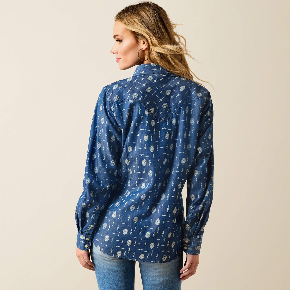 Ariat Womens Wild Blue Western Snap Shirt - view 2