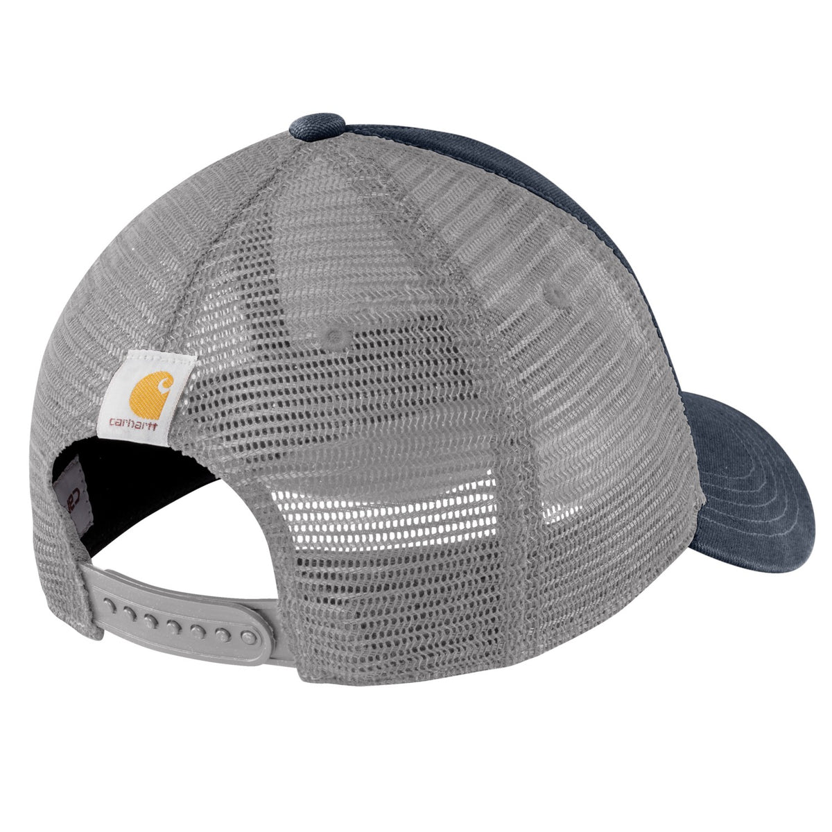 Carhartt Mens AH1195 Canvas Mesh Back Logo Graphic Cap Navy White 101195-408 - view 2