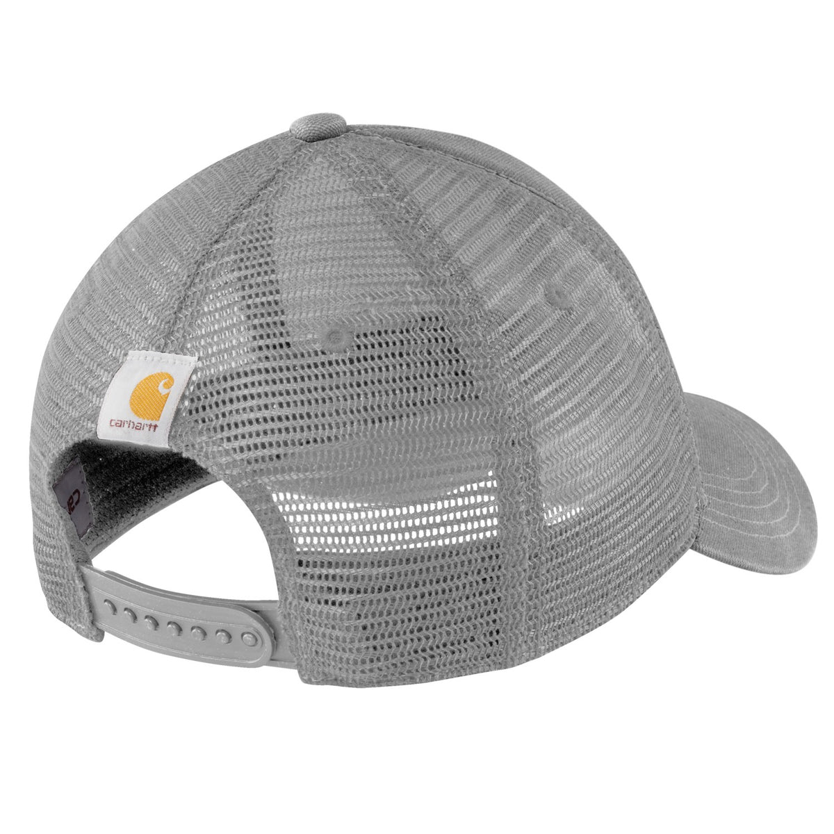 Carhartt Mens AH1195 Canvas Mesh Back Logo Graphic Cap Asphalt Black 101195-E58 - view 3