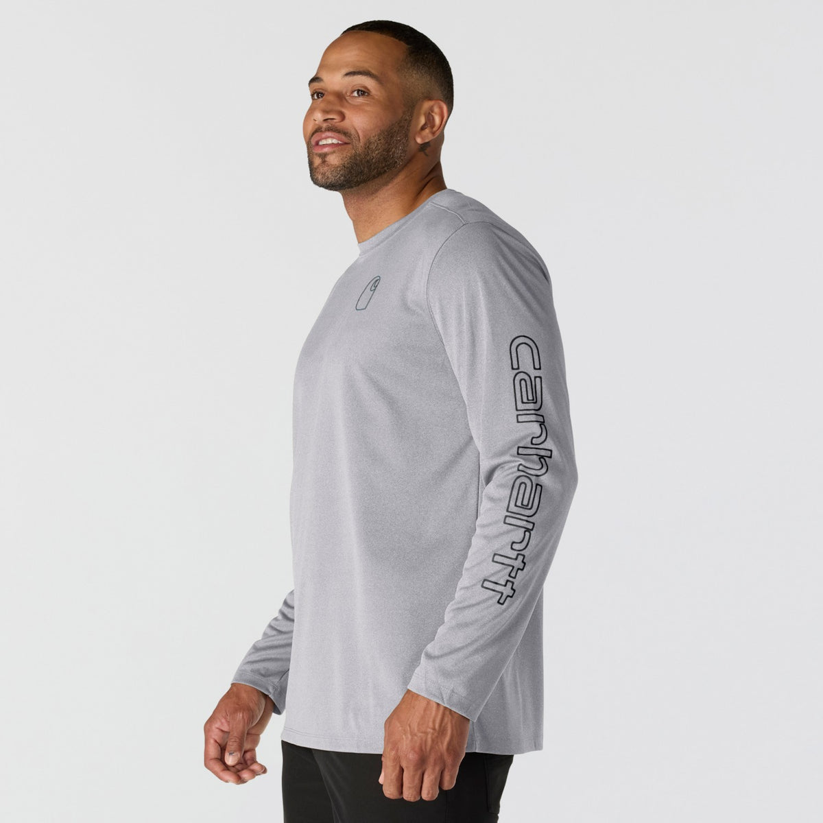 Carhartt Mens Steel Heather Protector Long Sleeve Shirt 106164-E17 - view 2