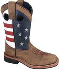 Smoky Mountain Boots Star + Stripe Sqtoe Child8.5-3-3880C