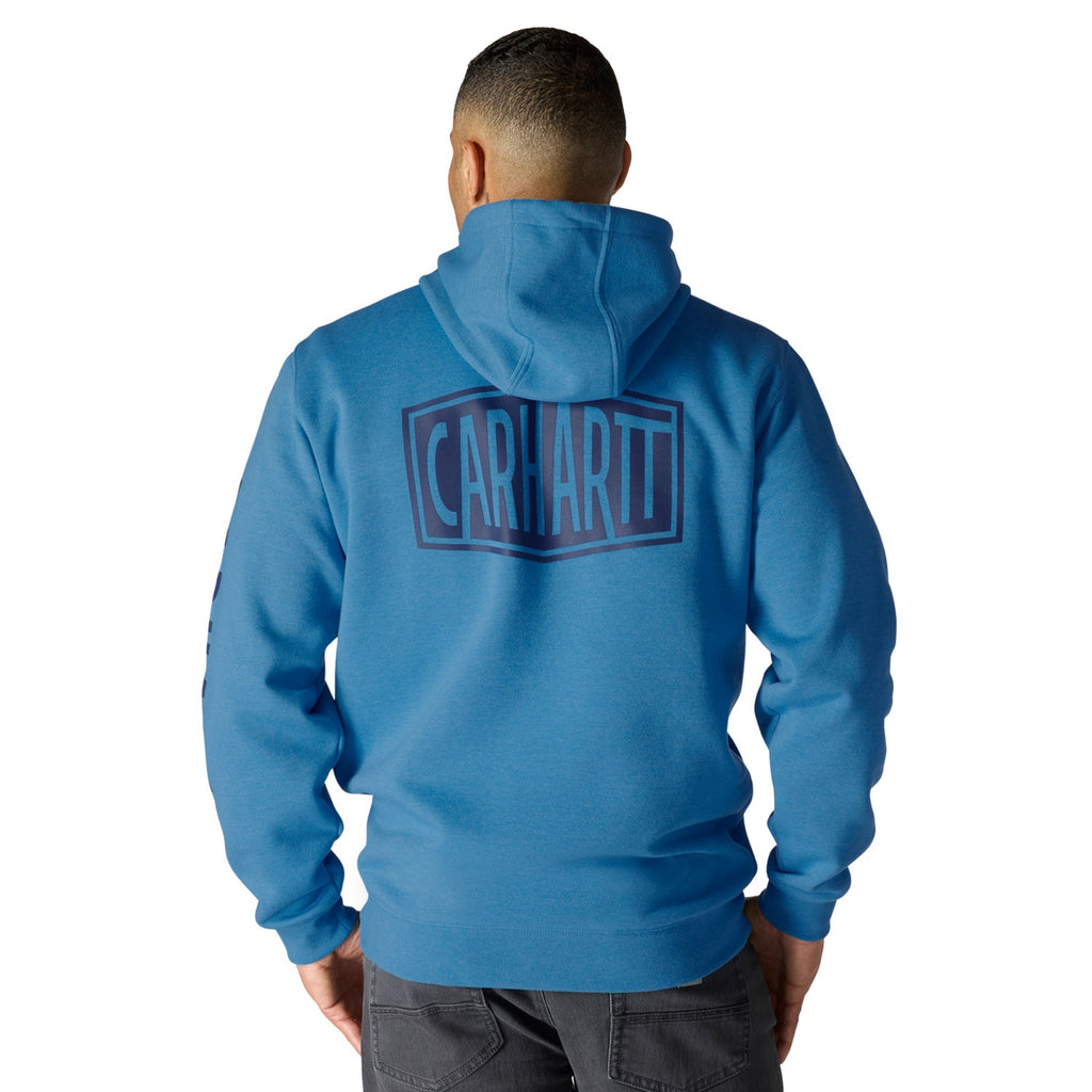Carhartt Mens Rain Defender Loose Fit Midweight Logo Graphic Sweatshir 107030-HO7 - view 2