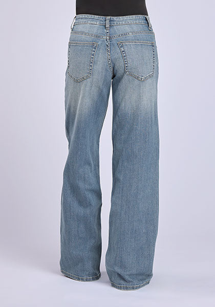 Stetson Womens Mid Ride Wide Leg Jean 54-675-1200BU