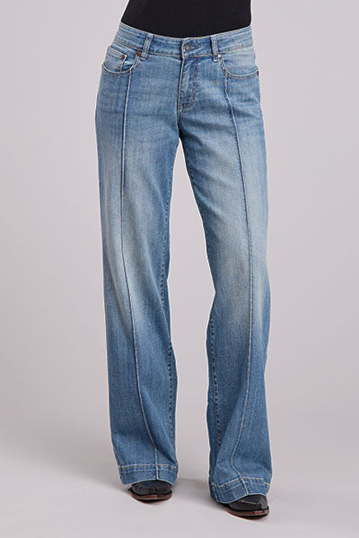 Stetson Womens Mid Rise Wide Leg Jean 54-675-1201BU