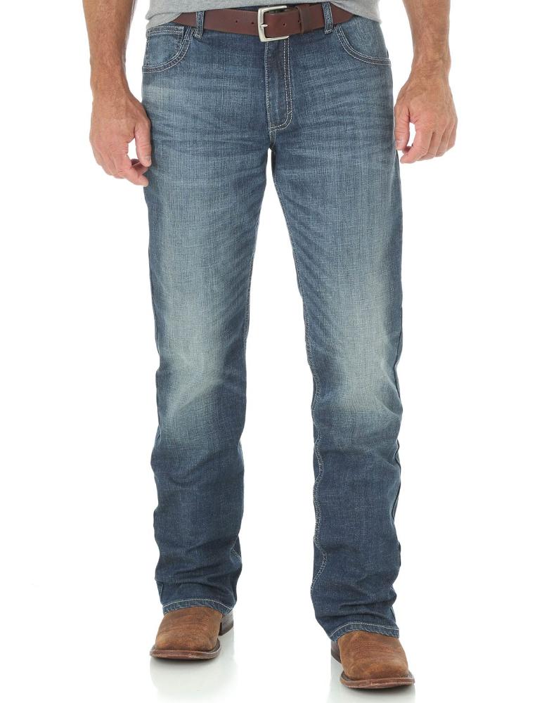 Wrangler Mens 42 Vintage 20x Low Rise Boot C Blue Denim WXBT-42MWXBT