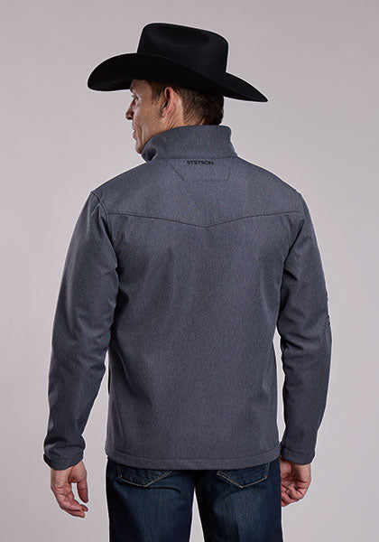 Stetson Mens Fleece Softshell Tech Jacket -97-780-6115BL