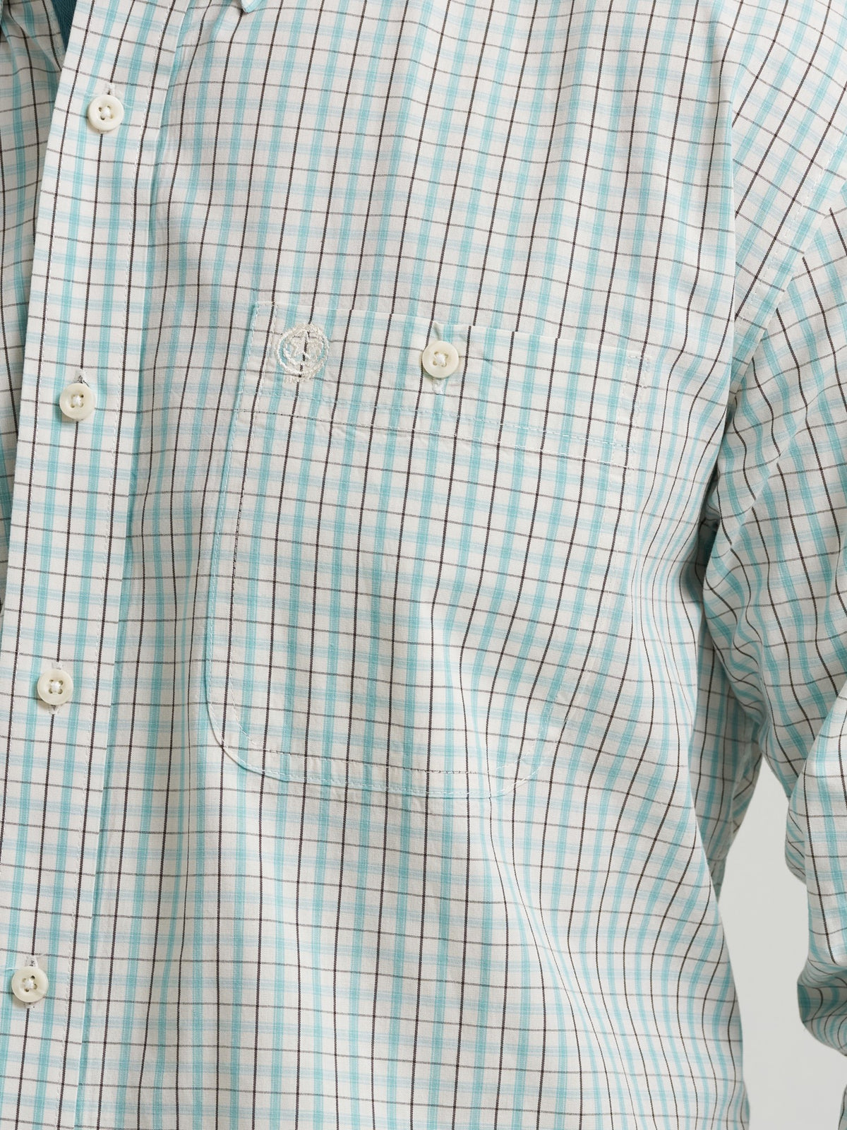 Wrangler Mens George Strait Collection One Pocket Long Sleeve Shirt White 8 - view 3