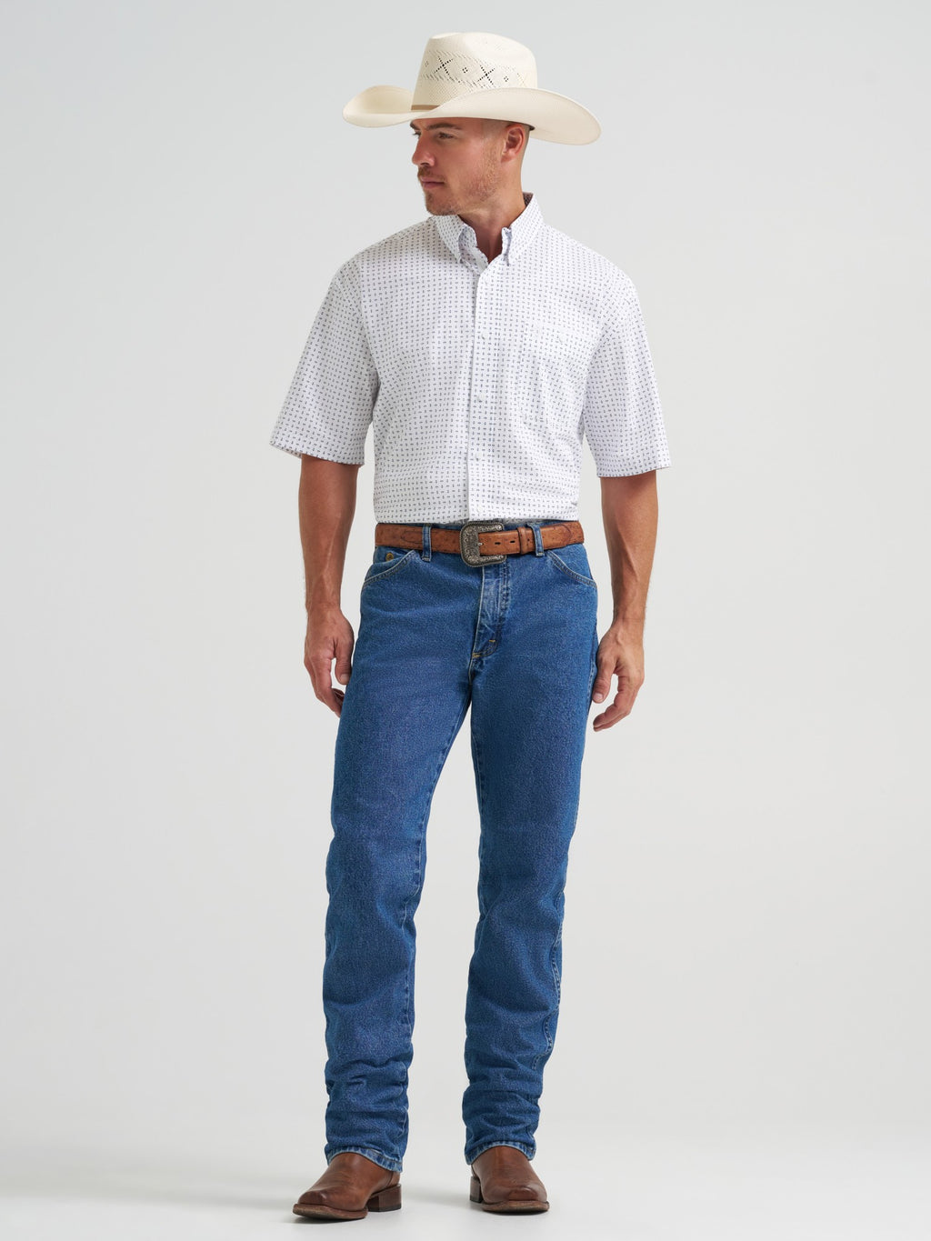 Wrangler Mens George Strait Button Down Shirt - view 3