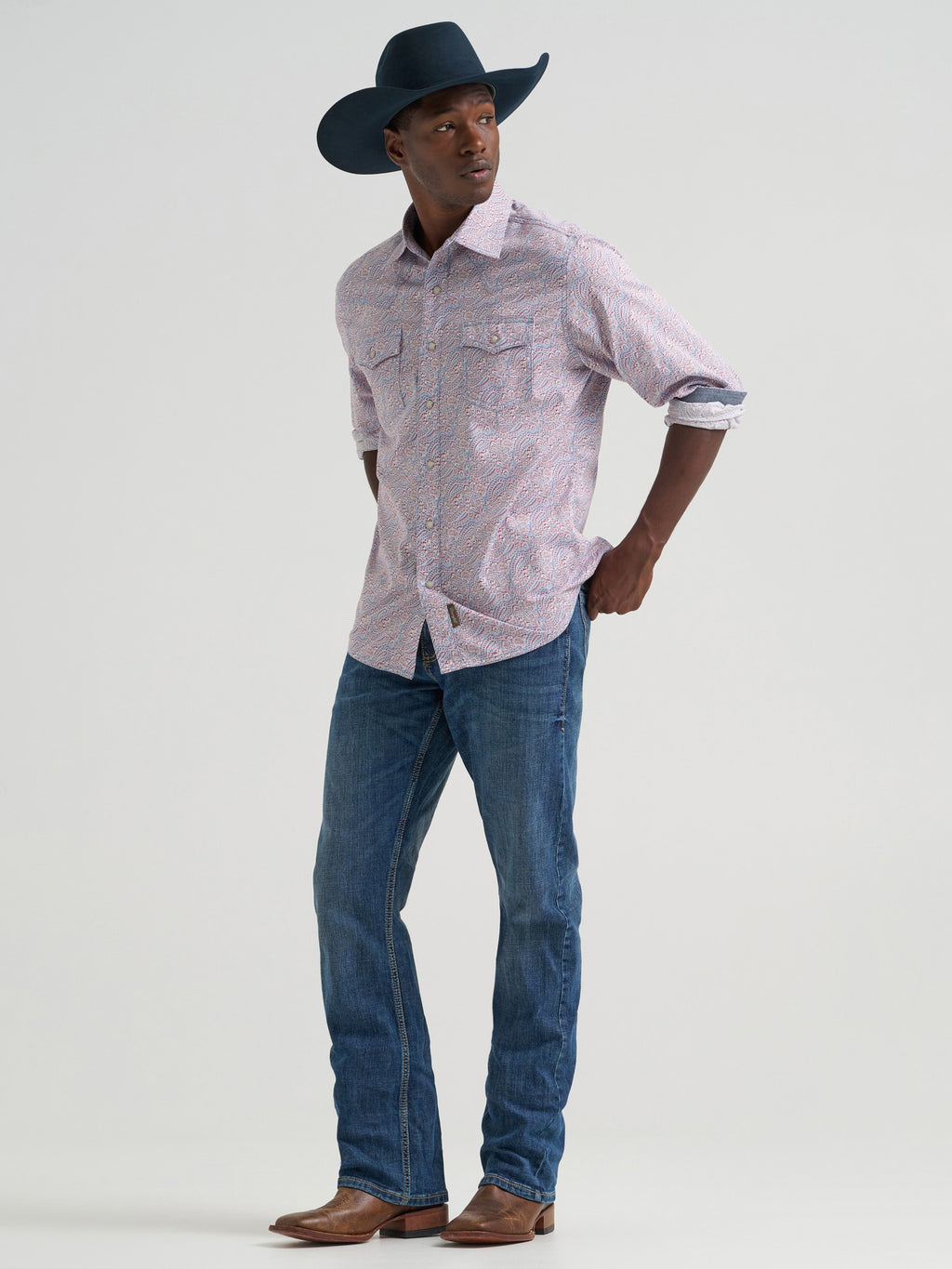 Wrangler Mens West Men Retro Premium Ls - view 2