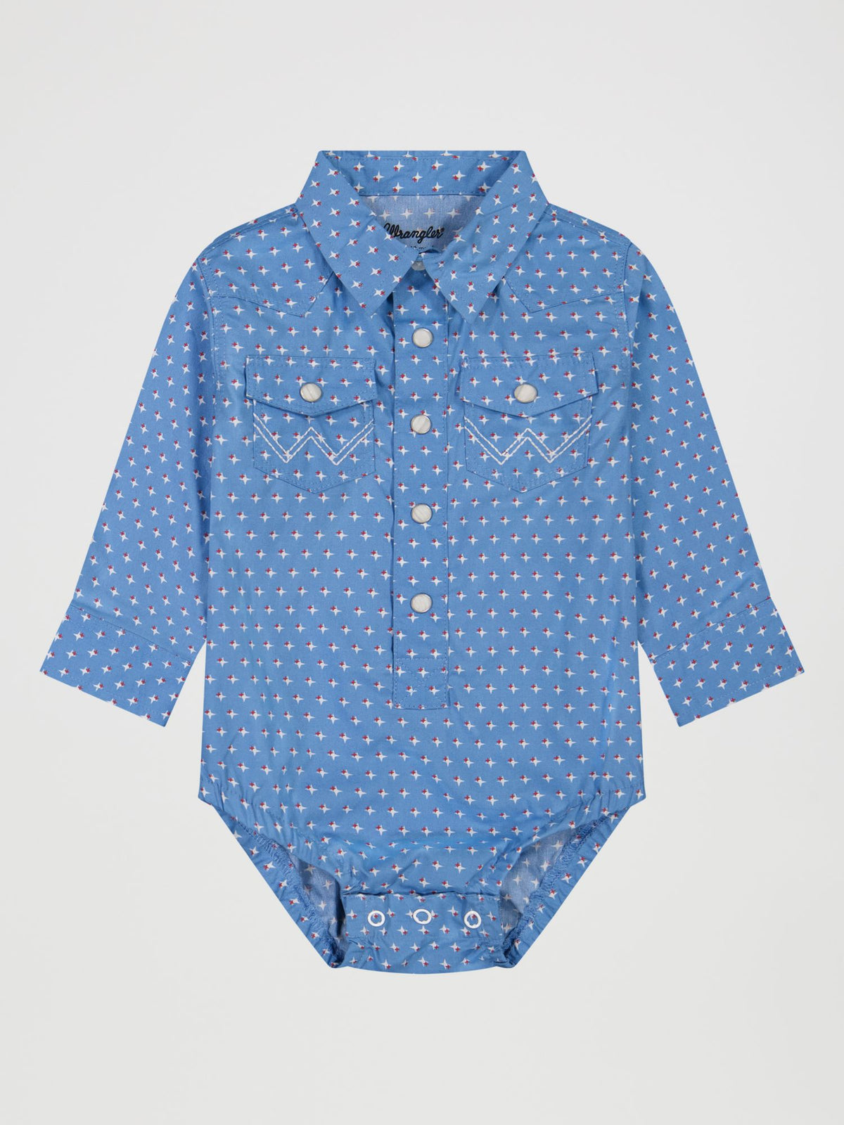 Wrangler Baby Boy Long Sleeve Bodysuit Blue 112381490