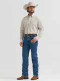 Wrangler Mens George Strait Collection One Pocket Long Sleeve Shirt Brown 112381944
