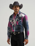 Wrangler Mens Vintage Inspired Long Sleeve Shirt - Classic Fit Black 112381999
