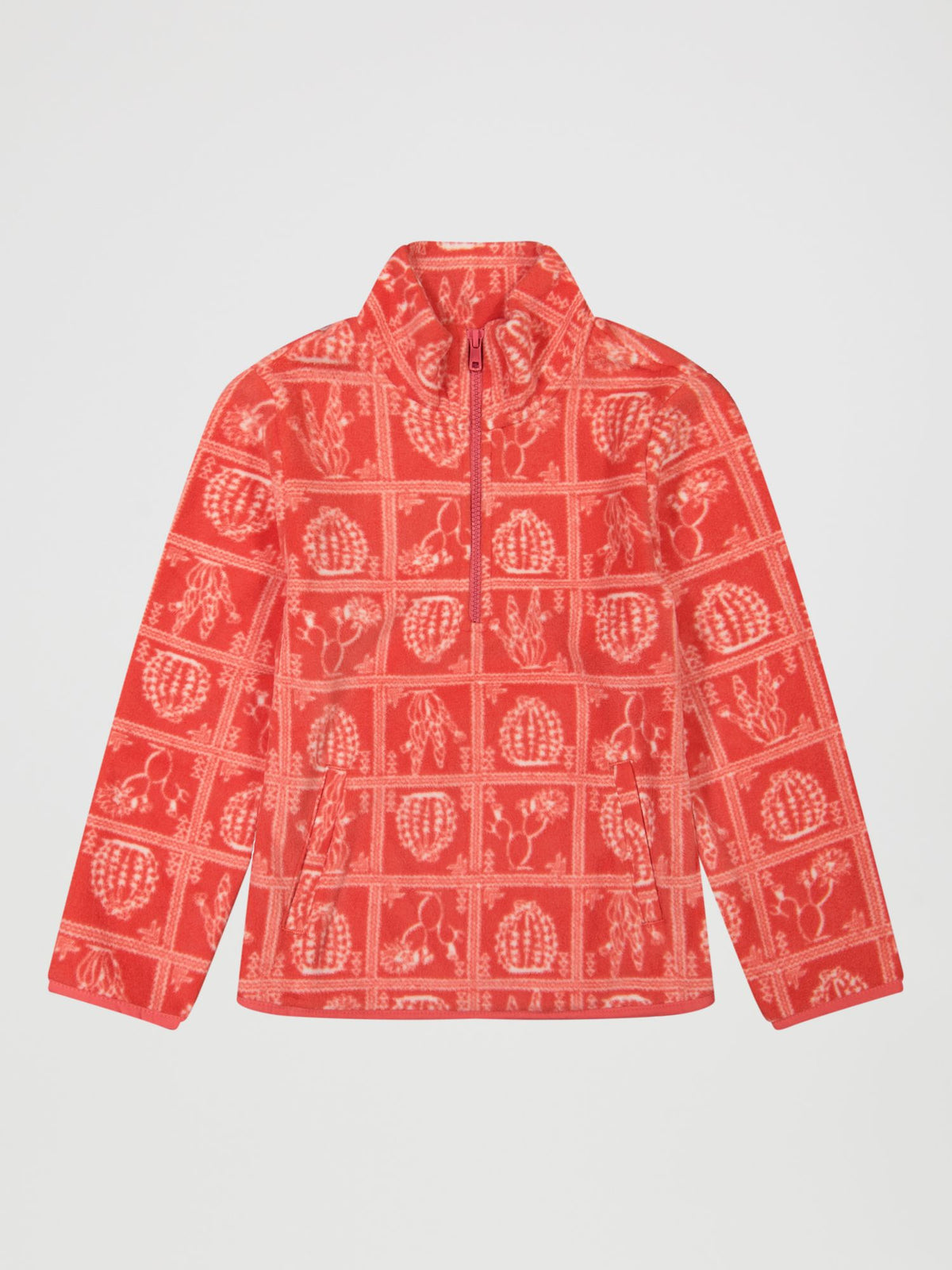 Wrangler Girls Fleece Zip Pullover Red 112382705