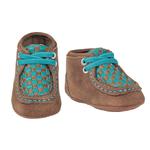 M&F Western Baby Bucker Cassidy Teal Check