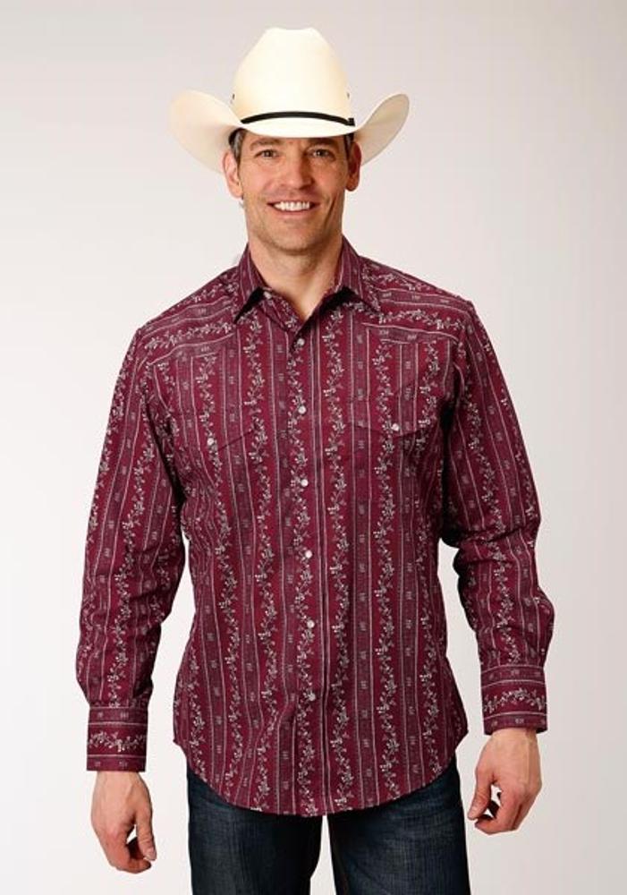 Roper Mens Western Shirt-01-019-3063RE