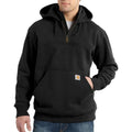 Carhartt Mens Rain Defender Heavyweight Quarter-Zip Hoodie - Black-100617-001