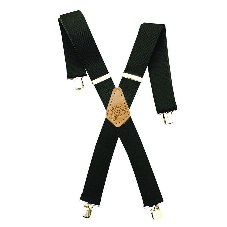 Gem-Dandy Terry Weave Cloth Solid Elastic Suspenders-1452000-001