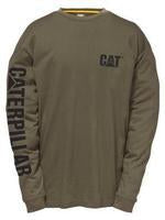 Caterpillar Cat Clothing Trademark Banner L/S Tee-1510034-10639