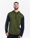 Caterpillar Cat Clothing Trademark Banner Hooded Tee-1510425-12369