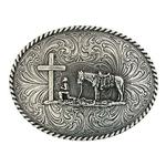 Montana Silversmiths Christian Cowboy Ovl Rope Edg-61304
