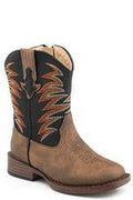 Roper Kids Clint Tan And Black-17-1900-2992TA