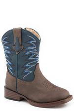 Roper Kids Clint Brown And Navy-17-1900-2993BR