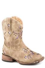 Roper Kids Lola Tan And Purple-17-1903-2132TA