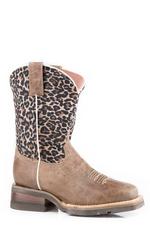 Roper Kids Cheetah Waxy Leather-17-7023-8260BR