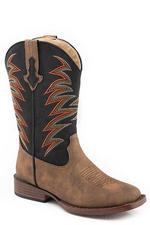 Roper Kids Clint Tan Black-18-1900-2992TA