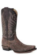 Roper Mens Dynamite Python Sanded Brown-20-6118-4252BR