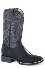 Roper Mens Silas Stingray Black And Wht-20-6510-8199BL