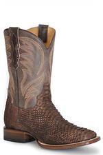 Roper Mens Peyton Python Vintage Brown-20-6510-8214BR