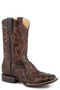 Roper Mens Handtooled Wicks Stetson-20-8872-3765BR