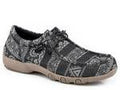 Roper Womens Driving Mo Chillin Black Aztec-21-1791-2617BL