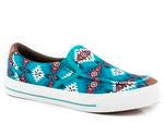 Roper Womens Angelfire Slipon Blue Multi Az - Burgundy-21-3016-2874BU