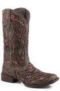 Roper Womens Mercedes Brown Glitter - Brown-21-914-2911BR