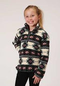 Roper Kids 1/4 Zippolar Fuzzy Fleece Azte - Multi-298-250-6155MU