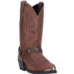 Laredo Mens Travis Brown Harness Heel/toe Western Cowboy Boot-6772