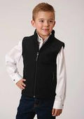Roper Kids Rangegear Hi Tech Fleece Vest - Blue-397-782-6002BL