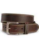 John Deere Mens Buffalo Bridle Leather Belt Brown-4509500-200