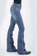 Roper Womens 921 High Rise Flare 2402BU - Burgundy-54-921-2402BU