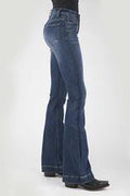 Roper Womens 921 High Rise Flare 2407BU - Burgundy-54-921-2407BU